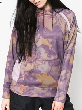 Burton Purple and Tan Marble Camo Hoodie
